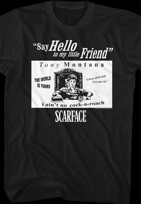 Tony Montana Quotes Scarface T-Shirt