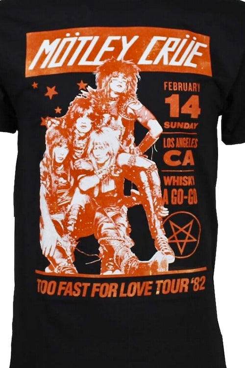 Rockline Too Fast For Love Tour Motley Crue T-Shirtmain product image
