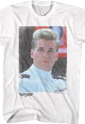Top Gun Iceman Portrait T-Shirt
