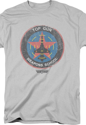 Silver Top Gun Weapons School T-Shirt