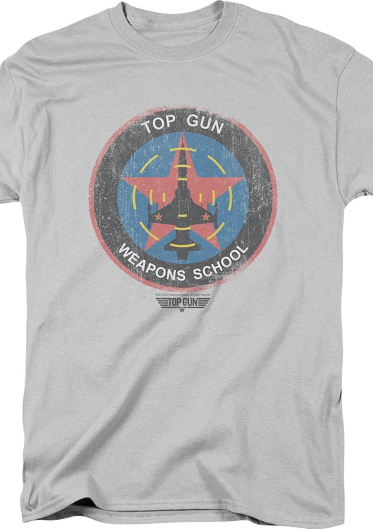 Silver Top Gun Weapons School T-Shirt - main product image