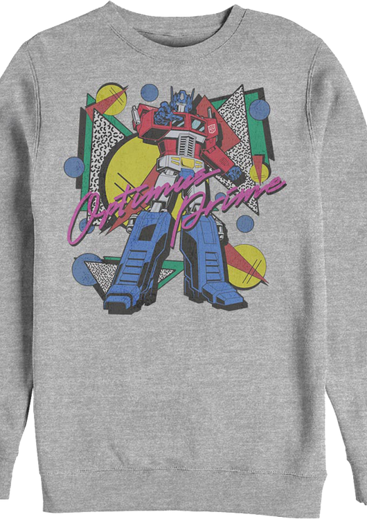 Totally Rad Optimus Prime Transformers Sweatshirt - main product image