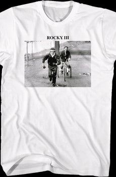 Training Black And White Photo Rocky III T-Shirt