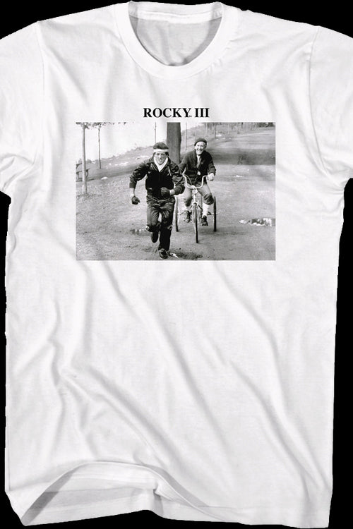 Training Black And White Photo Rocky III T-Shirtmain product image