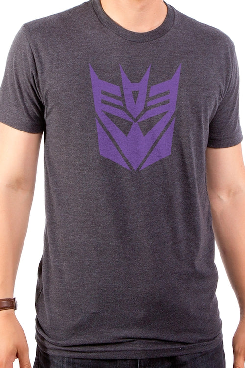 Transformers Decepticon Logo Grey T-Shirtmain product image