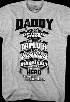 Transformers Father's Day T-Shirt