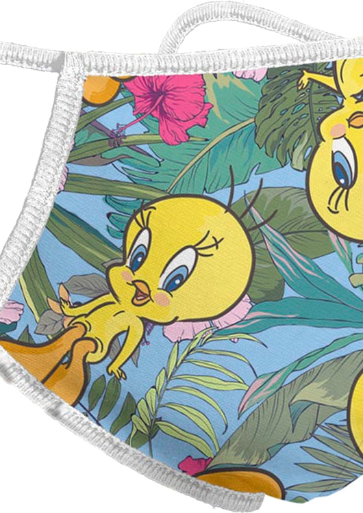 Tropical Tweety Looney Tunes Face Mask - main product image