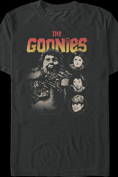 Truffle Shuffle Faces Goonies T-Shirtmain product image