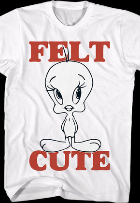 Tweety Felt Cute Looney Tunes T-Shirt