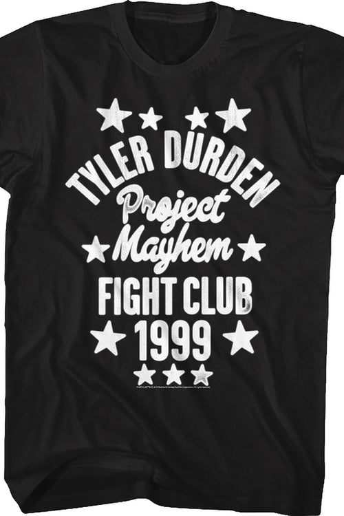 Tyler Durden Project Mayhem Fight Club T-Shirtmain product image