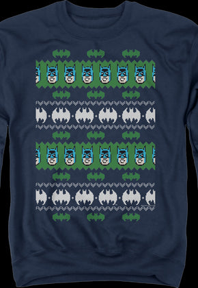 Batman Ugly Faux Knit DC Comics Sweatshirt