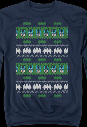 Batman Ugly Faux Knit DC Comics Sweatshirt