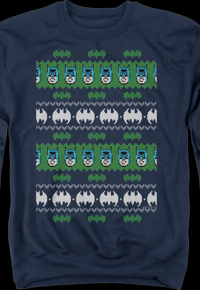 Batman Ugly Faux Knit DC Comics Sweatshirt