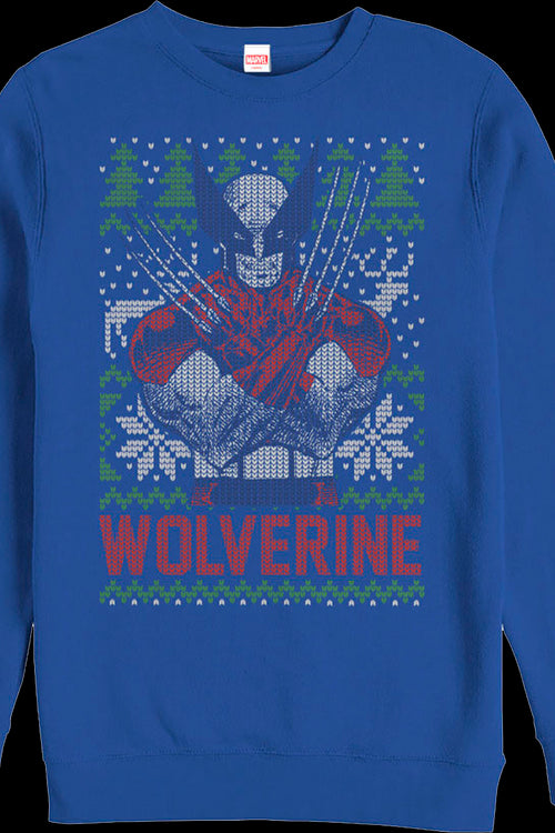 Ugly Faux Knit Wolverine X-Men Sweatshirtmain product image