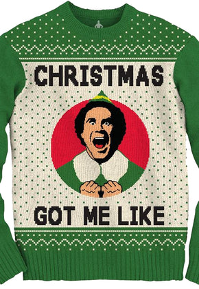 Ugly Knit Christmas Elf Sweater
