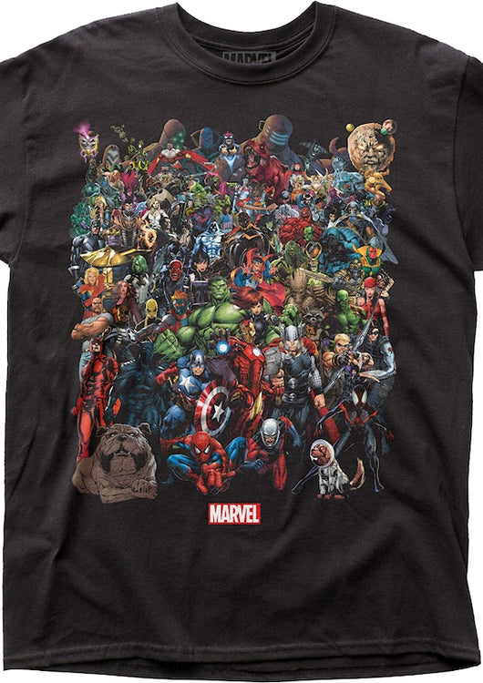 Universe Group Photo Marvel Comics T-Shirt - main product image