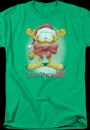 Unwrap The Joy Garfield T-Shirt
