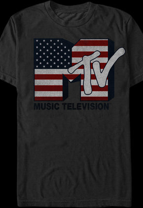 US Flag MTV T-Shirt