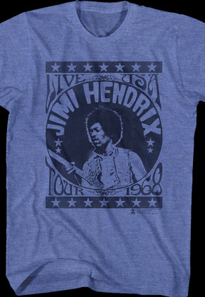USA Tour 1968 Jimi Hendrix T-Shirt