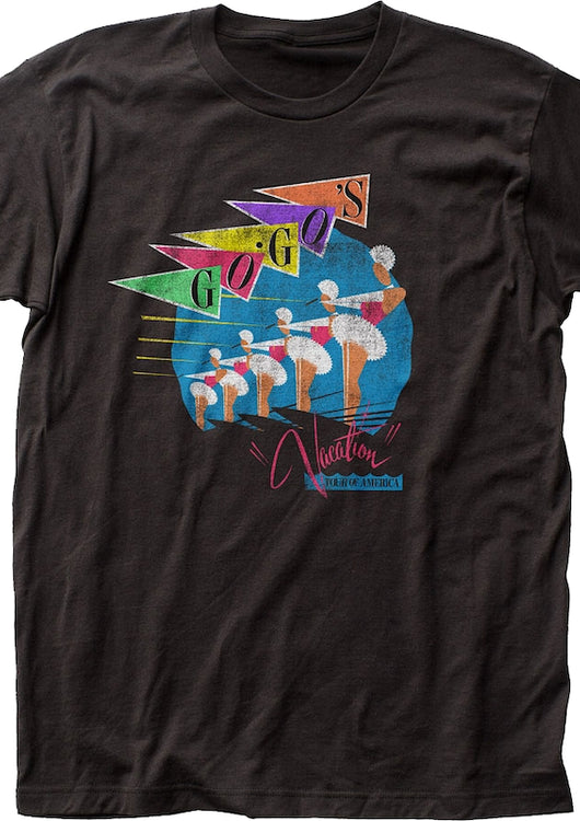 Vacation Tour Of America Go-Go's T-Shirt - main product image