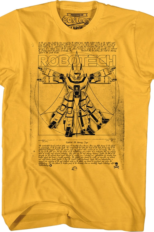Valkyrie Vitruvian Robotech T-Shirtmain product image