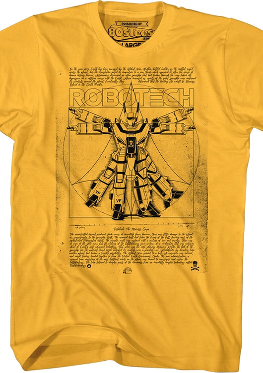 Valkyrie Vitruvian Robotech T-Shirt - main product image
