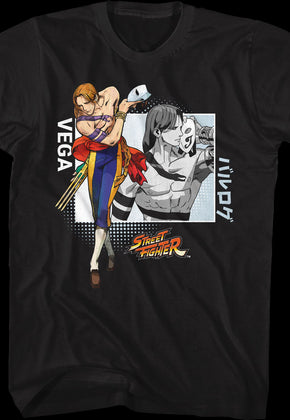 Vega Unmasked Street Fighter T-Shirt