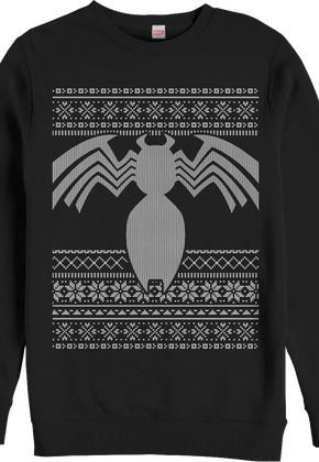 Venom Faux Ugly Christmas Sweater Marvel Comics Sweatshirt