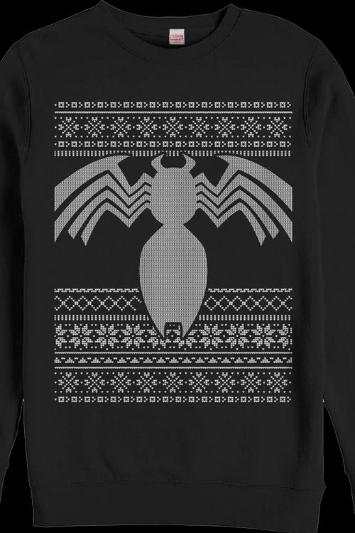 Venom Faux Ugly Christmas Sweater Marvel Comics Sweatshirtmain product image