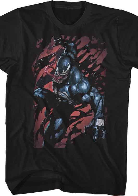 Venom Symbiote Attack Marvel Comics T-Shirt - main product image