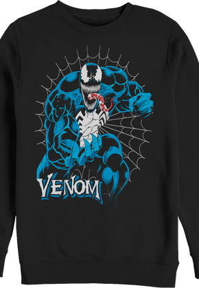 Venom Web Marvel Comics Sweatshirt