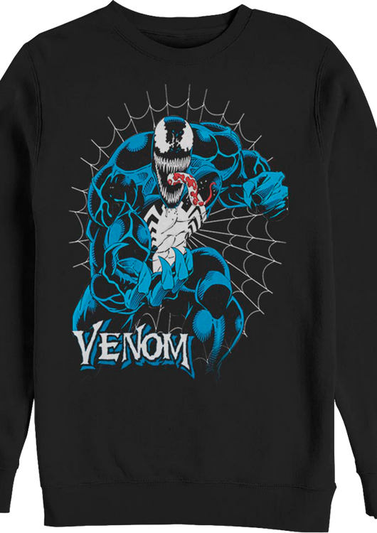 Venom Web Marvel Comics Sweatshirt - main product image