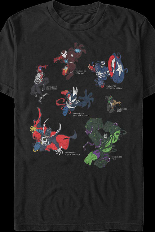 Venomized Heroes Marvel Comics T-Shirtmain product image