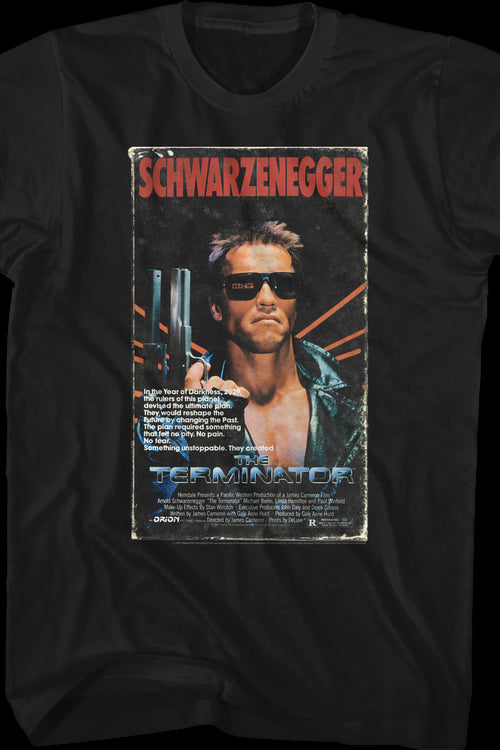 VHS Box Cover Artwork Terminator T-Shirtmain product image