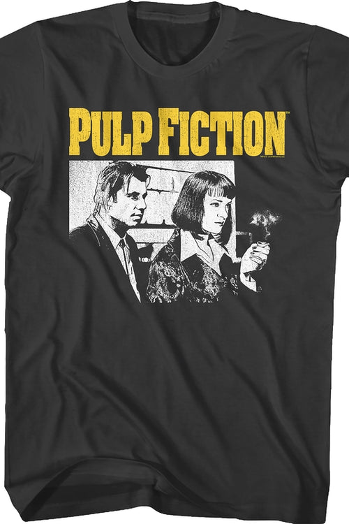 Vincent And Mia Sketch Pulp Fiction T-Shirtmain product image