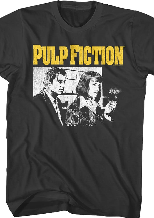 Vincent And Mia Sketch Pulp Fiction T-Shirt - main product image