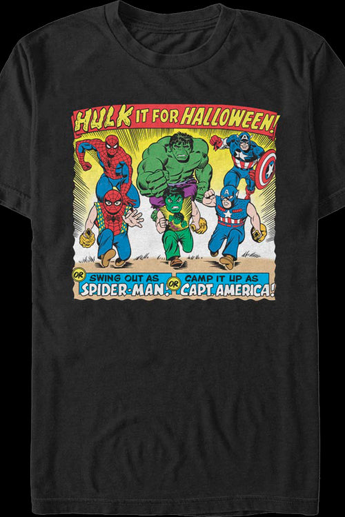 Vintage Avengers Halloween Costumes Ad Marvel Comics T-Shirtmain product image