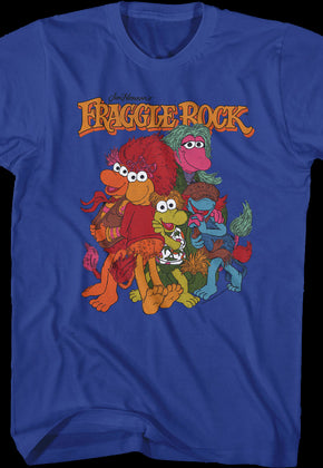 Vintage Blue Group Picture Fraggle Rock T-Shirt