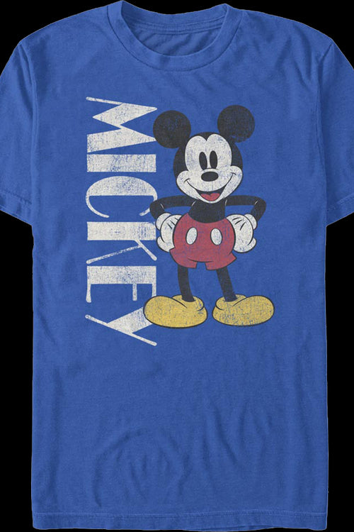 Vintage Blue Mickey Mouse T-Shirtmain product image