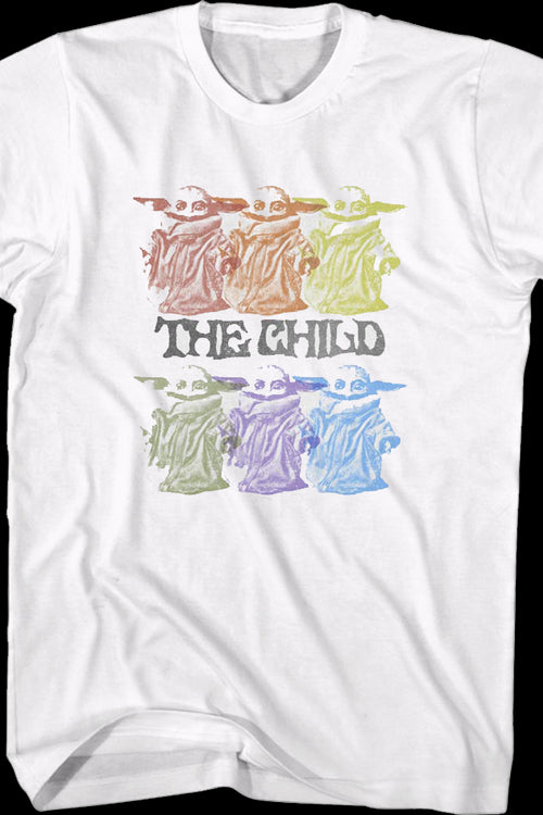 Vintage Colorful Child The Mandalorian Star Wars T-Shirtmain product image