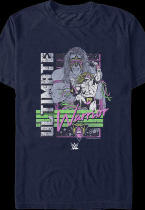 Vintage Distressed Collage Ultimate Warrior T-Shirt