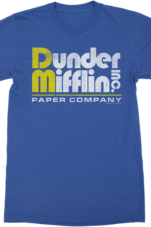 Vintage Dunder Mifflin Logo The Office T-Shirtmain product image