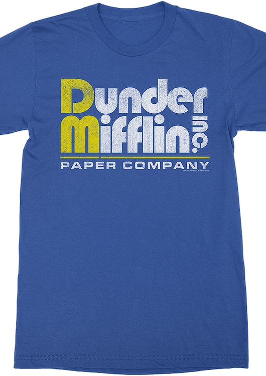 Vintage Dunder Mifflin Logo The Office T-Shirt - main product image
