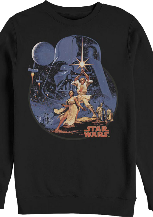 Vintage Episode IV Poster Star Wars Sweatshirt - main product image