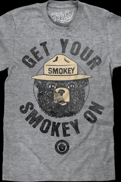 Vintage Get Your Smokey On Smokey Bear T-Shirtmain product image