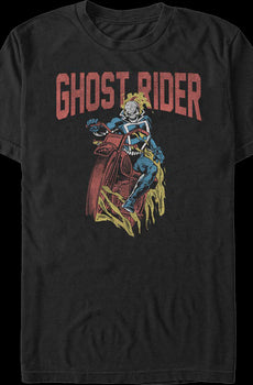 Vintage Hell Cycle Ghost Rider Marvel Comics T-Shirt