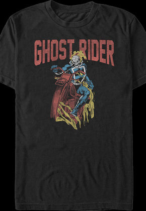 Vintage Hell Cycle Ghost Rider Marvel Comics T-Shirt