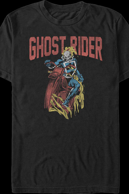 Vintage Hell Cycle Ghost Rider Marvel Comics T-Shirtmain product image