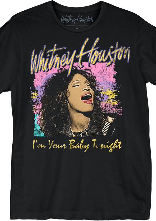 Vintage I'm Your Baby Tonight Whitney Houston T-Shirt - main product image