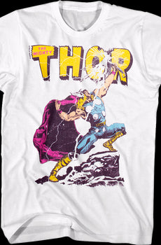 Vintage Lightning Strike Thor Marvel Comics T-Shirt